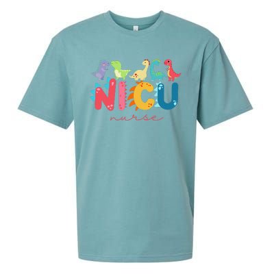 NICU Nurse Animal, Nurse Appreciation, Nicu Nurse Dinosaur Sueded Cloud Jersey T-Shirt