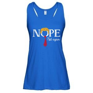 Nope Not Again Funny Trump Gift Ladies Essential Flowy Tank