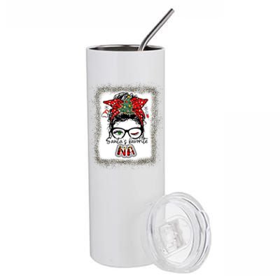 Na Nursing Assistant Christmas Nursing Assistant Elf Er Stna Gift Stainless Steel Tumbler