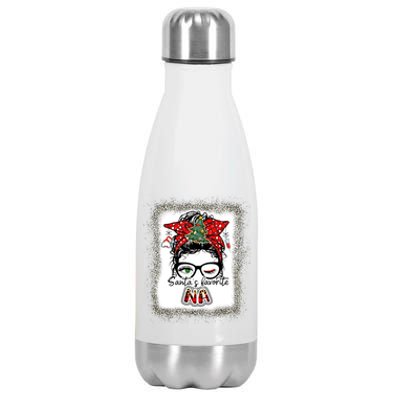 Na Nursing Assistant Christmas Nursing Assistant Elf Er Stna Gift Stainless Steel Insulated Water Bottle