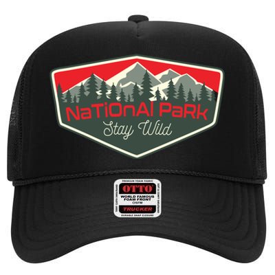 National Park Yellowstone High Crown Mesh Back Trucker Hat