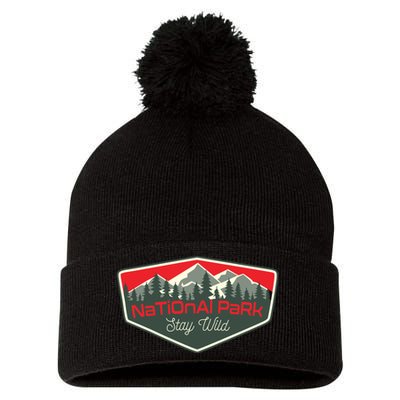 National Park Yellowstone Pom Pom 12in Knit Beanie