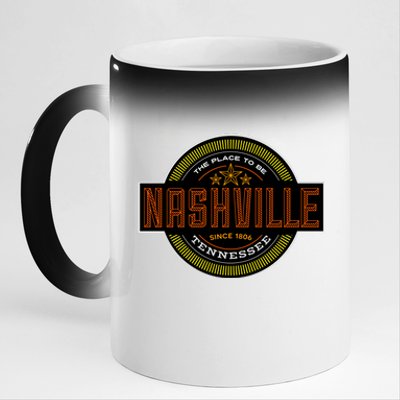 Nashville 11oz Black Color Changing Mug