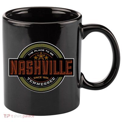 Nashville 11oz C Handle Ceramic Mug