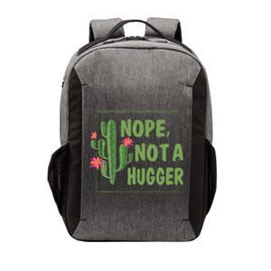 Nope Not A Hugger Funny Cactus Lovers Girl Women Sarcasm Vector Backpack