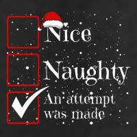 Nice Naughty An Attempt Was Made Christmas List Tumbler