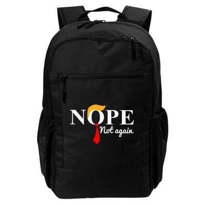 Nope Not Again Funny Trump Backpack