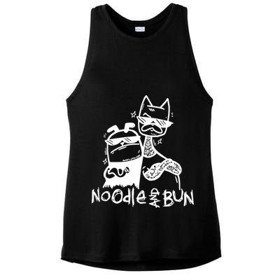 Noodleandbun Noodle And Bun The Duo Ladies PosiCharge Tri-Blend Wicking Tank
