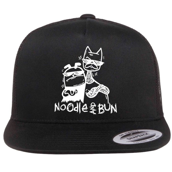 Noodleandbun Noodle And Bun The Duo Flat Bill Trucker Hat