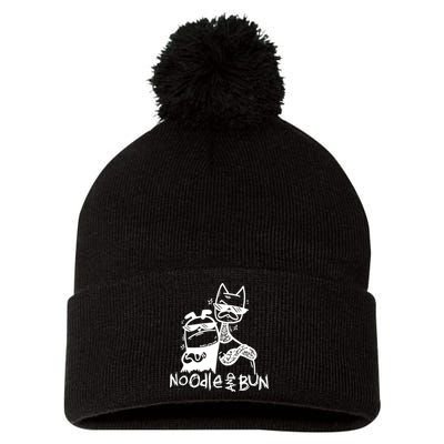 Noodleandbun Noodle And Bun The Duo Pom Pom 12in Knit Beanie