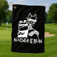 Noodleandbun Noodle And Bun The Duo Golf Towel