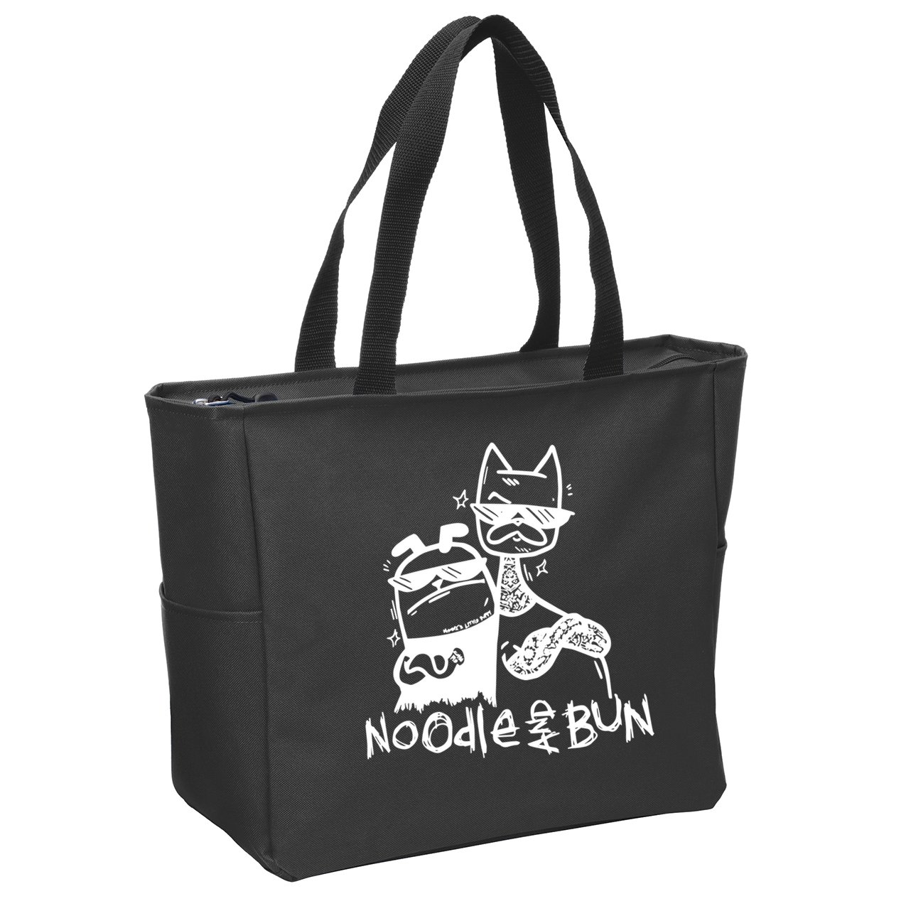 Noodleandbun Noodle And Bun The Duo Zip Tote Bag