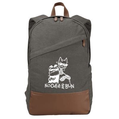 Noodleandbun Noodle And Bun The Duo Cotton Canvas Backpack