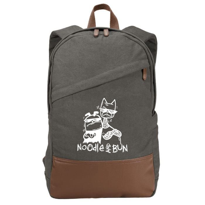 Noodleandbun Noodle And Bun The Duo Cotton Canvas Backpack