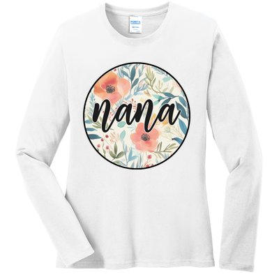 Nana Ladies Long Sleeve Shirt