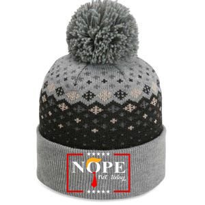 Nope Not Again Funny Sarcastic Trump Statement Usa Humor Usa The Baniff Cuffed Pom Beanie