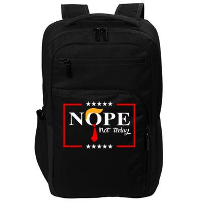 Nope Not Again Funny Sarcastic Trump Statement Usa Humor Usa Impact Tech Backpack