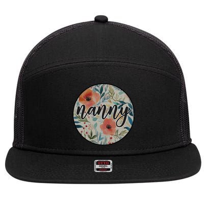 Nanny 7 Panel Mesh Trucker Snapback Hat