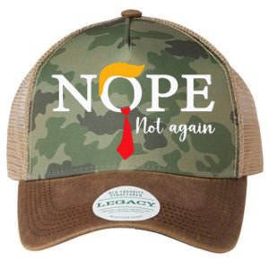 Nope Not Again Funny Trump Biden Democrat Usa Election 2024 Legacy Tie Dye Trucker Hat