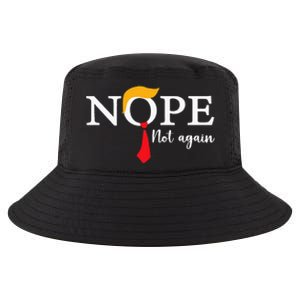 Nope Not Again Funny Trump Biden Democrat Usa Election 2024 Cool Comfort Performance Bucket Hat