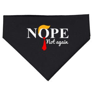 Nope Not Again Funny Trump USA-Made Doggie Bandana