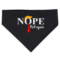 Nope Not Again Funny Trump USA-Made Doggie Bandana