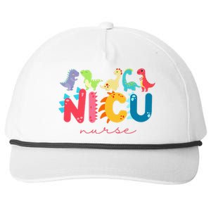 NICU Nurse Animal Nurse Appreciation Nicu Nurse Dinosaur Snapback Five-Panel Rope Hat