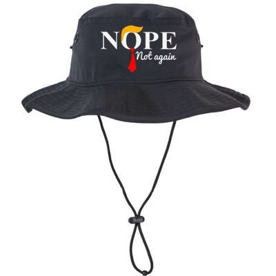 Nope Not Again Funny Trump Apparel Nope Not Again Trump Legacy Cool Fit Booney Bucket Hat