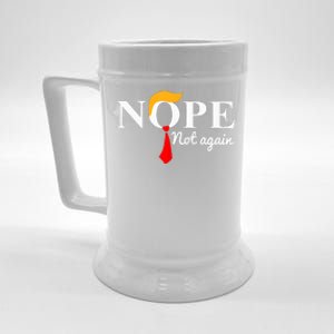 Nope Not Again Funny Trump Beer Stein