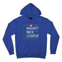 Naughty Nice Accountant Christmas List Ugly Sweater Party Gift Hoodie