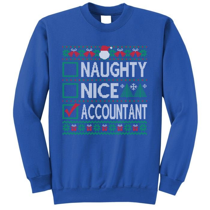 Naughty Nice Accountant Christmas List Ugly Sweater Party Gift Sweatshirt