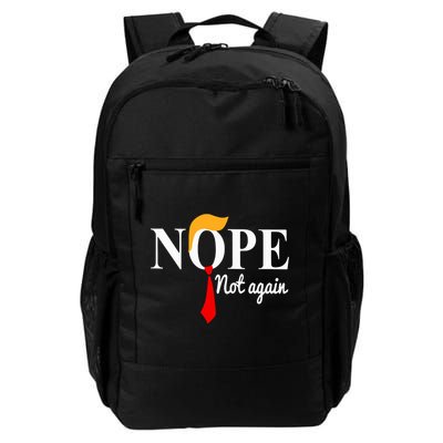 Nope Not Again Funny Trump Backpack