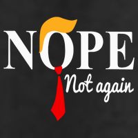 Nope Not Again Funny Trump Adult Drive Performance Visor