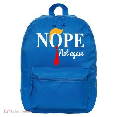 Nope Not Again Funny Trump 16 in Basic Backpack