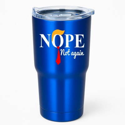 Nope Not Again Funny Trump Tumbler
