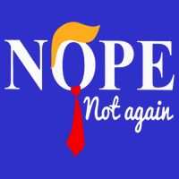 Nope Not Again Funny Trump Premium T-Shirt