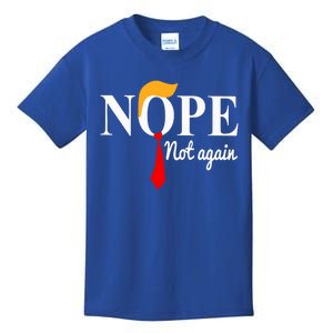 Nope Not Again Funny Trump Kids T-Shirt