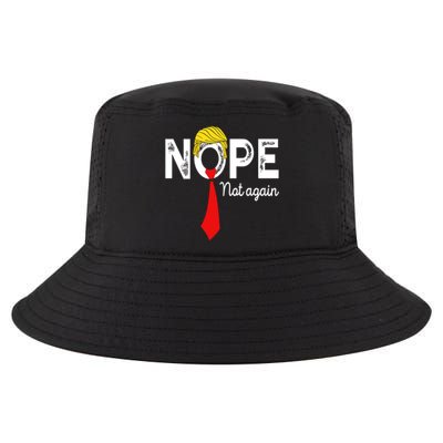 NOPE Not Again Funny Sarcastic Trump Statement USA Humor USA Cool Comfort Performance Bucket Hat