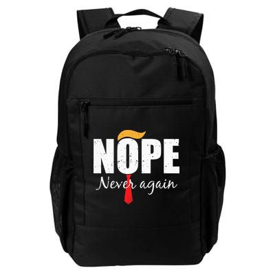 Nope Never Again Funny Trump Hair Backpack