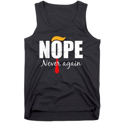 Nope Not Again Funny Trump 2024 Election Take American Back Tank Top