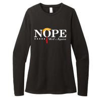 Nope Not Again Funny Trump Political Election 2024 Support Womens CVC Long Sleeve Shirt