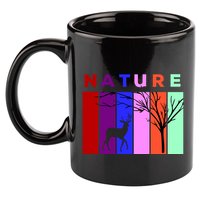 Nature 11oz C Handle Ceramic Mug