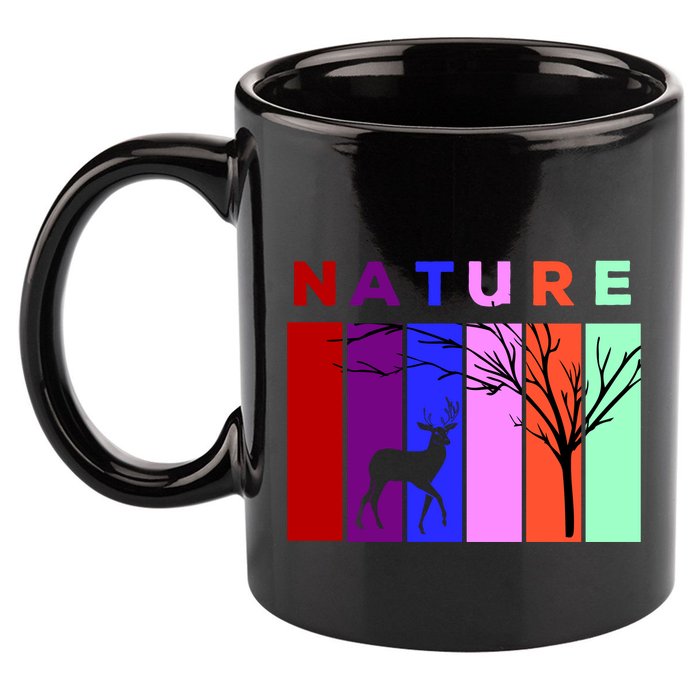 Nature 11oz C Handle Ceramic Mug