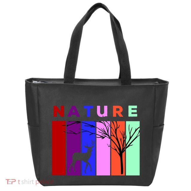Nature Zip Tote Bag