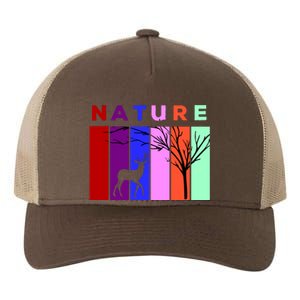 Nature Yupoong Adult 5-Panel Trucker Hat