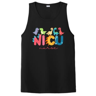 NICU Nurse Animal, Nurse Appreciation, Nicu Nurse Dinosaur PosiCharge Competitor Tank