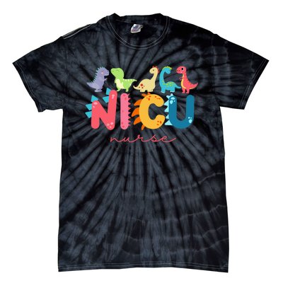 NICU Nurse Animal, Nurse Appreciation, Nicu Nurse Dinosaur Tie-Dye T-Shirt