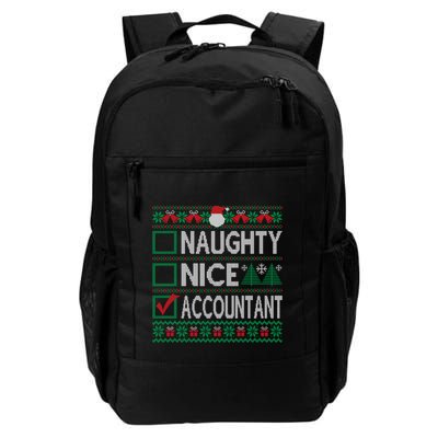 Naughty Nice Accountant Christmas List Ugly Party Meaningful Gift Backpack