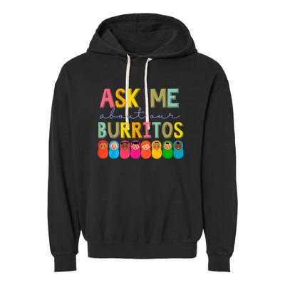 NICU Nurse Ask Me About Our Burritos Infant Care Specialist Garment-Dyed Fleece Hoodie