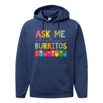 NICU Nurse Ask Me About Our Burritos Infant Care Specialist Performance Fleece Hoodie